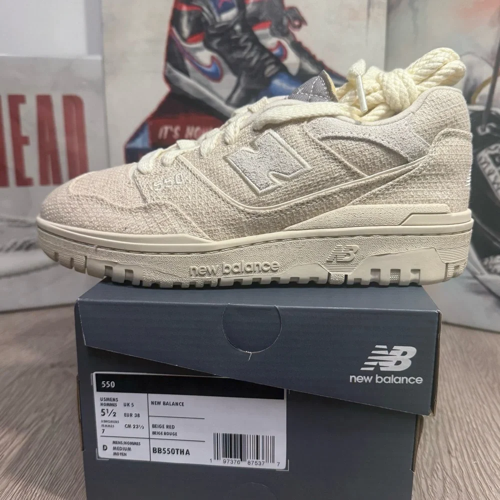 New Unisex New Balance 550 Sashiko Pack Linen BB550THA Size 5.5M/7W, 6M/7.5W - Picture 2 of 15